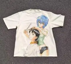 L〜LL エヴァンゲリオン 碇シンジ＆綾波レイ アニメTシャツ　y2k 平成