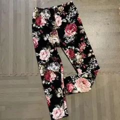 キッズ 花柄 レギンスパンツ ロングパンツ