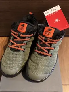 お値下げ New Balance 秋冬 キッズスニーカー 20センチ グリーン
