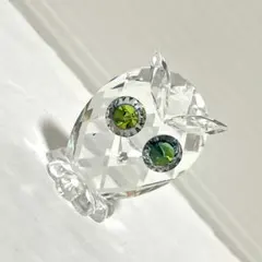 SWAROVSKI スワロフスキー 置物 フクロウ クリスタル 箱付き 廃盤