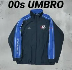 00s Umbro サッカー ジャケット ネイビー　ドローコード　XLサイズ