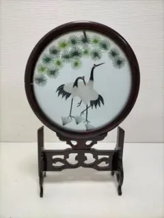 蘇州刺繍の卓上型の両面刺繍屏風 - メルカリ