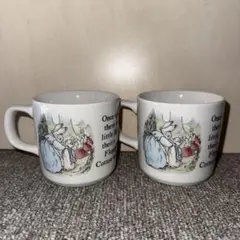 Wedgwood ピーターラビット 旧刻印 英国製 マグカップ 2個セット