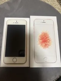 iPhone SE 32GB ローズゴールド バッテリー96% 箱あり