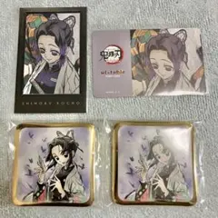 鬼滅の刃 ダイニング 缶バッジ チェキ風ブロマイド ポイントカード 胡蝶しのぶ