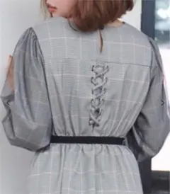 ♡そでチュールレース♡ガーリー系ミニワンピース♥