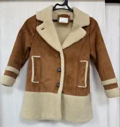 Zara キッズコート 134cm フェイクムートンコート