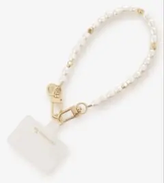 ★パールと金属のハンドストラップ★