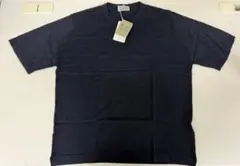未使用・タグ付きJOHN SMEDLEY 半袖ニットTシャツ ネイビー L英国製のサムネイル