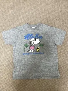 PEANUTS SNOOPY Aloha Tシャツ グレー　フリーサイズのサムネイル