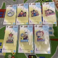 新品》　一番くじ ワンピース I賞 ラバーキーホルダー 7種 セミコンプリート