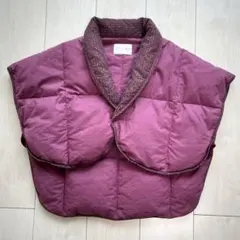 ❤️新品❤️日本製　セリーヌ マカダム柄　羽毛肩当て　ダウンベスト・ダウン肩当て CELINE（セリーヌ）マカダム柄 ダウンベスト/パープル - メルカリ