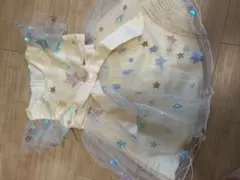 星柄ベビードレス　女の子　1歳　ふわふわ　チュール　ドレス