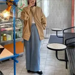 新品 レディース トレンド ロング丈 デニム スカート おしゃれコーデ おでかけ