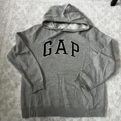 GAP フード付きパーカー　スウェット 　グレー　Lサイズ