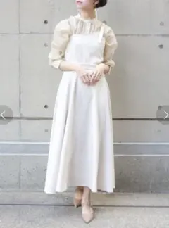 RANDA⭐︎アシンメトリーフレアワンピース