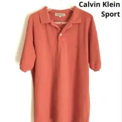 訳あり　Calvin Klein Sport ポロシャツ　オレンジ　Mのサムネイル