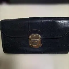 Louis Vuitton ブラック 長財布 型押しモノグラム