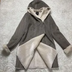 美品 アーバンリサーチ ロッソ フェイクムートンコート ロングジャケット