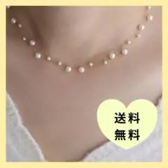 華奢 パール レディース ネックレス 上品 綺麗め 2連 パーティー お呼ばれ