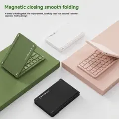 【美品・おまけ付】折りたたみキーボード 無線 Bluetooth ワイヤレスのサムネイル