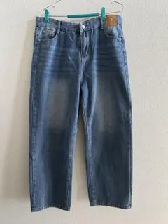 ライトブルー ワイドレッグデニム
