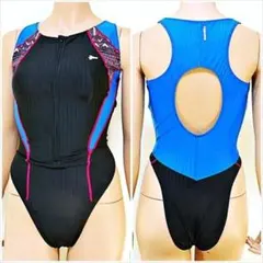 ●SE6-D19☆//3XLの超メガ☆ハイカット小尻競泳水着*エスニック調※