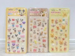 【新品】Disney ぷくぷくシール【3枚】セット