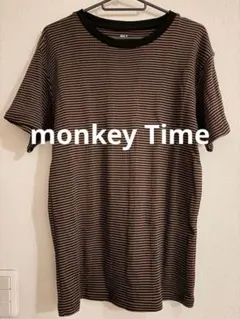 monkey time ストライプ Tシャツ Mサイズのサムネイル
