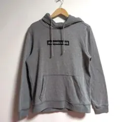 Abercrombie&Fitchアバクロ パーカー M グレー カットオフ加工