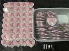 さとみくん クリスマスデフォハート缶バッジ97個セット