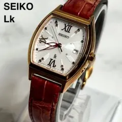 稼働美品 セイコーLk レディース腕時計 トノー型 1B22-0BT0 白文字盤