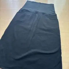 ブラックマタニティスカート ウエストゴム　冬用　M〜L トレンカ付き