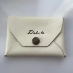 Dakota ダコタ　オフホワイト　アイボリー　レザー　カードケース