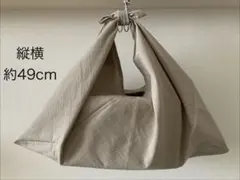 あずま袋（C725）ベージュエコバッグサブバッグ内袋ハンドメイド（写真要確認