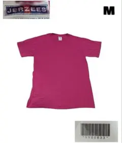 00sJERZEES ジャージーズ 無地Tシャツ M ピンク アメカジ 古着のサムネイル