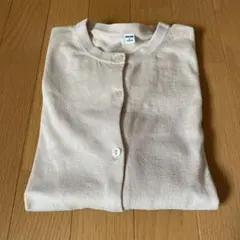 ユニクロ　コットン　カーディガン　ベージュ