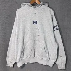 90s～ NIKE TEAM MICHIGAN カレッジロゴ パーカー ナイキ