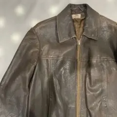 60s〜70s ヴィンテージ レザージャケットJOジップルフトバッフェハルトマンのサムネイル