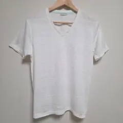 nano universe Vネック Tシャツ ホワイト 洗濯のみ未着用