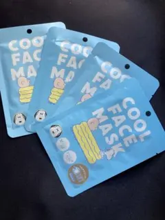 ひんやりクール！スヌーピー　凍らせて使えるFACE MASK×4枚セットのサムネイル