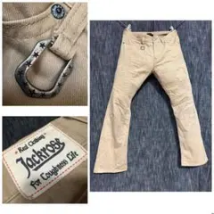 JACKROSE ハードダメージ加工　チノパンツ　ロック　tataki ベージュのサムネイル