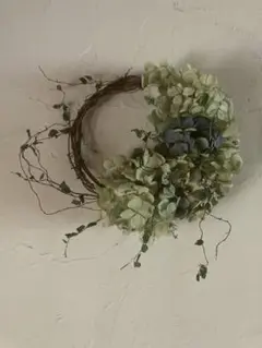 ドライフラワー 秋紫陽花ハーフリース