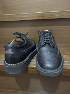 リーガルREGALウィングチップ 黒レザー 軽量WalkerシューズUSED