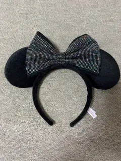 ディズニー ミニーマウス カチューシャ ブラック 黒