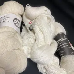 TVINNI ANGORA とFARO ホワイトウール 3個セット