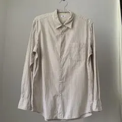 ストライプ 長袖シャツ Mサイズ　UNIQLO
