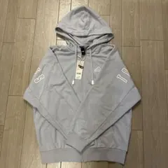 adidas レディース ジップアップパーカー ライトブルー 水色