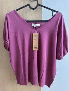 OZOC 半袖Tシャツ パープル Mサイズ 新品タグ付きのサムネイル