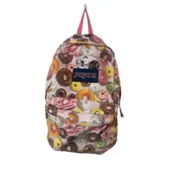 【希少モデル】JanSport リュック ドーナツ柄 バックパックのサムネイル